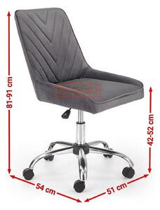 Scaun ergonomic pentru birou Rico, gri, 51x54x81/91cm