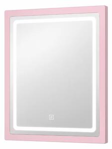 Oglinda LED pentru masuta de machiaj CRYSTAL - Pink