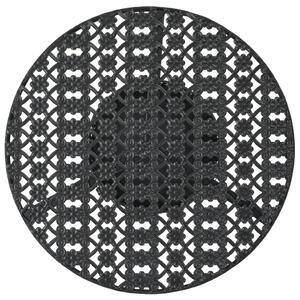 Masă de bistro, negru, 40 x 70 cm, metal