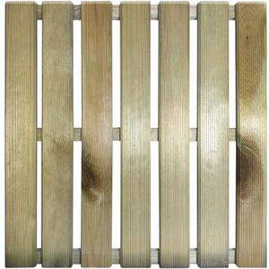 Pavaj lemn striat 50x50x2,8 cm impregnat