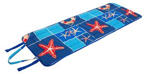 Patura pentru plaja cu benzi elastice STAR albastra