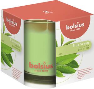 Lumânare parfumată Bolsius pahar mare ceai verde durată de ardere 43 h