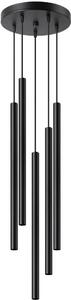 Sollux Lighting Pastelo lampă suspendată 5x8 W negru SL.1176