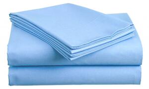 Cearsaf bumbac STANDARD albastru deschis 220x240 cm