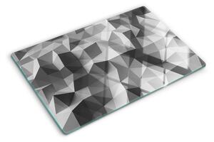 Tocător din sticlă Model geometric abstract