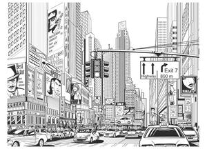 Fototapet - Street in New York city