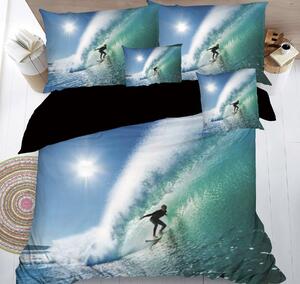 Lenjerie de pat 3D Surfer, 7 piese