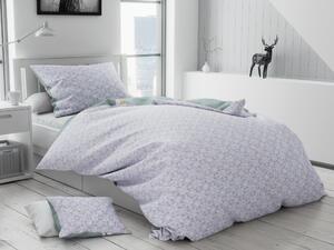 Lenjerie de pat din bumbac flanelat Culoare gri, EMERALD + husa de perna 40x50 cm Gratuit