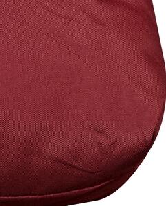 Pernă de șezut tapițată, roșu vin, 120x80x10 cm
