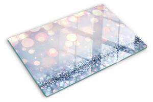 Tocător din sticlă Lumini strălucitoare cu accent de diamant