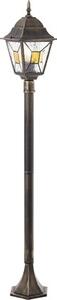 Stâlp pitic Janel E27 max. 1x60W, 112 cm, pentru exterior IP44, negru/auriu