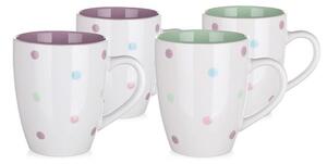 Cană ceramică Banquet Punto, 370 ml, 4 buc