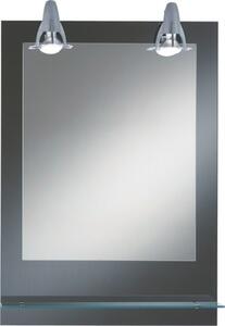 Oglindă baie cu iluminare și poliță Kristall Form Pierre, IP 20, 50x70 cm