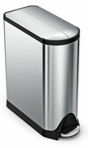Simplehuman Coș de gunoi cu pedală pentru deșeuri selectate 45 l, inox, 45 l