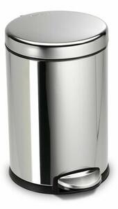 Simplehuman Coș de gunoi cu pedală, rotund 4,5 l, oțel lustruit