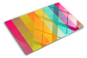 Tocător sticlă Geometrie colorată cu gradient