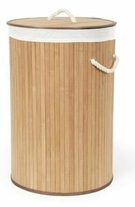 Compactor Coș pentru rufe murdare Bamboo rotund, natural