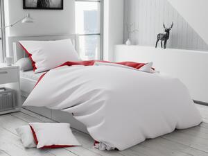 Lenjerie de pat din bumbac Culoare Visiniu, TABULA + husa de perna 40 x 50 cm gratuit