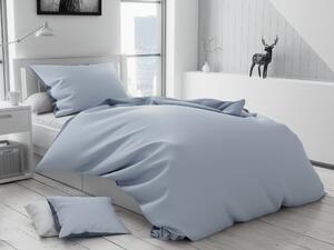 Lenjerie de pat din bumbac Culoare gri monocolor, TABULA + husa de perna 40 x 50 cm gratuit