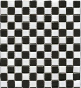 Mozaic ceramic BM 148 alb/negru 30,2x33 cm