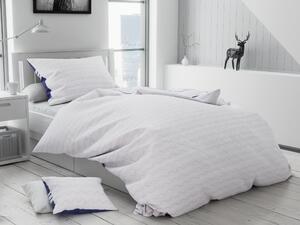 Lenjerie de pat din bumbac flanelat Culoare Albastru, KLARET + husa de perna 40x50 cm gratuit