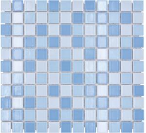 Mozaic ceramic BM 200 mix albastru lucios 30,2x33 cm