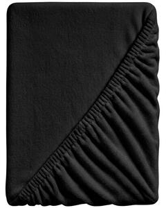 Cearsaf Cocolino microplus cu elastic SOFT 90x200 cm negru