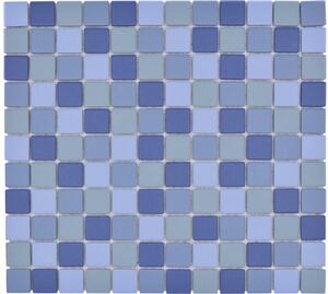 Mozaic piscină ceramic JT AT 251 mix albastru 30,2x33 cm