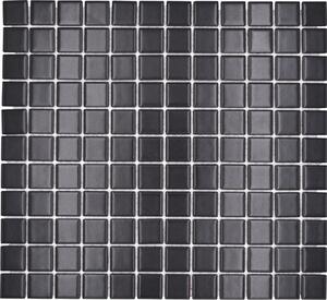 Mozaic piscină ceramic M 892 negru 30,2x33 cm