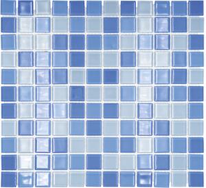 Mozaic piscină sticlă CM 4148 tablă de șah 30,2x32,7 cm