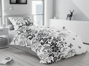 Lenjerie de pat din bumbac Alb, Fluture Dimensiune lenjerie de pat: 70 x 90 cm | 140 x 200 cm