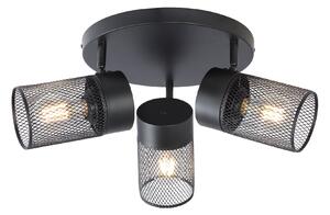 Spot Tavan Klausen Obscur PL3 Negru 3xE27 48x22.5cm Design Modern Minimalist Corp Iluminat Interior Metalic Lustra Eleganta Pentru Living Birou