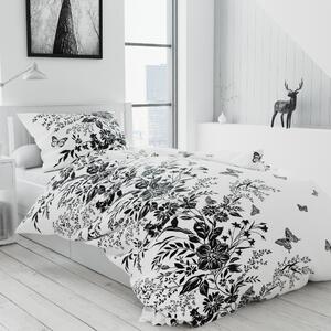 Lenjerie de pat din bumbac Alb, Fluture Dimensiune lenjerie de pat: 70 x 90 cm | 140 x 200 cm