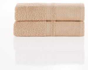 4Home Prosop de bumbac Deluxe bej, 50 x 100 cm ,set de 2, 50 x 100 cm