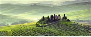 Tablou sticlă Tuscany twilight 50x125 cm