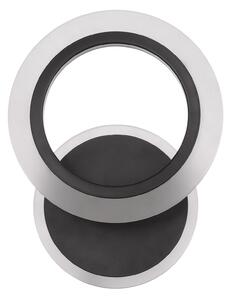 Aplică LED Smart Klausen Primus AP1 14W cu Telecomandă, 24x9x19 cm, Design Modern Negru, Lumină Reglabilă 3000K-6500K, Dimabilă, Eficiență 1200lm