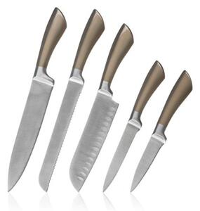Set cuţite Banquet Metallic Platinum, 5 buc. şistativ inox