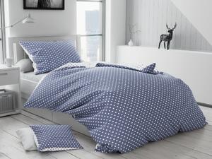 Lenjerie de pat din bumbac gri, PUNTOS + husa de perna 40 x 50 cm gratuit