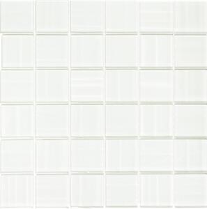 Mozaic sticlă XCM BC 884 alb lucios 29,8x29,8 cm
