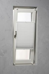 Jaluzea plisată celulară (plisse) Soluna, cu tensionare laterală, albă 45x130 cm