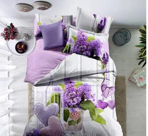 Pucioasa Lenjerie de pat din bumbac satinat violet, MARRON