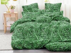 Lenjerie de pat din microfibra verde, GRASS