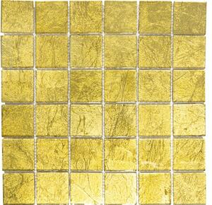 Mozaic sticlă CM 4GO20 auriu 30x30 cm