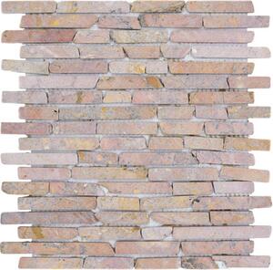 Mozaic marmură MOS Brick 145 maro mat 30,5x30,5 cm