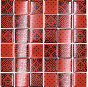 Mozaic sticlă XCM 8OP3 roșu 30x30 cm