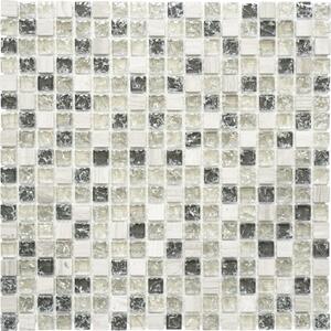 Mozaic sticlă-piatră naturală XIC 1052 gri 30,5x30,5 cm