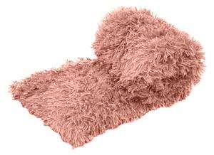 Patura pufoasa din microfibra, 160x200 cm Roz