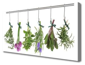 Tablou pe panza canvas Petale Floral Verde Roz Violet