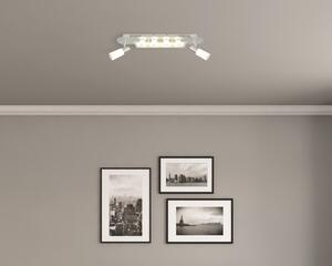 Plafonieră cu LED integrat Turais (2 + 4) x 3,7W 2100 lumeni, satinata