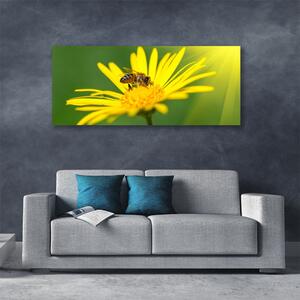 Tablou pe panza canvas Viespe florale flori negru galben